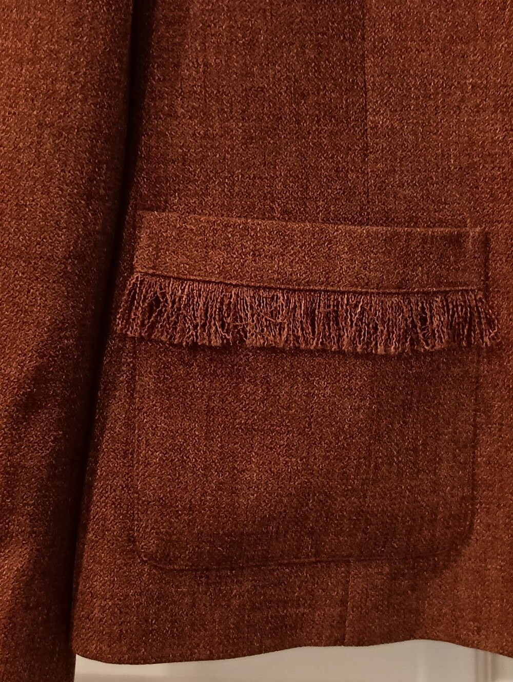 Worthington Rust Fringe-Trim Blazer - Picture 3 of 8